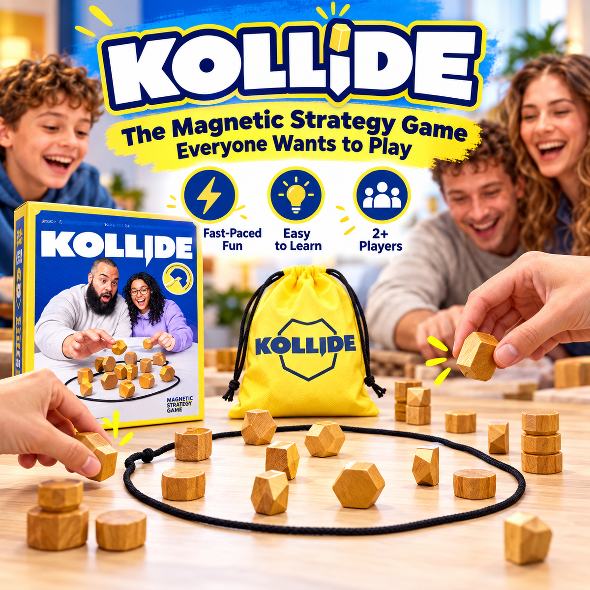 π₯ 50% OFF Kollide Magnetic Strategy Game π§² Fast-Paced Family Game Night Fun