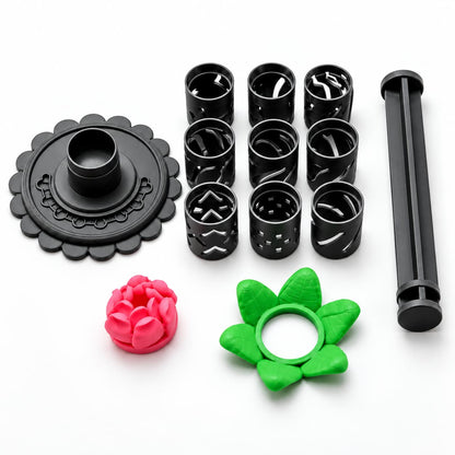 🎁✨👉Modular Clay Bloom Maker with 9 Shaping Sleeves
