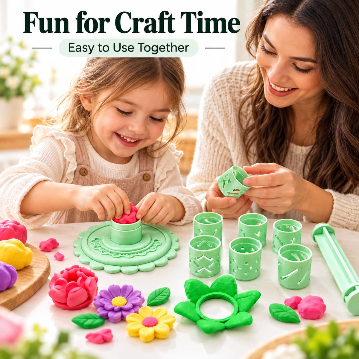 🎁✨👉Modular Clay Bloom Maker with 9 Shaping Sleeves