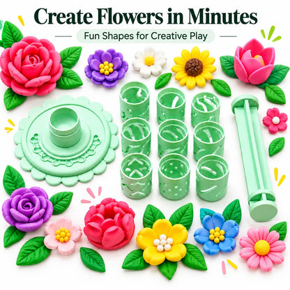 🎁✨👉Modular Clay Bloom Maker with 9 Shaping Sleeves