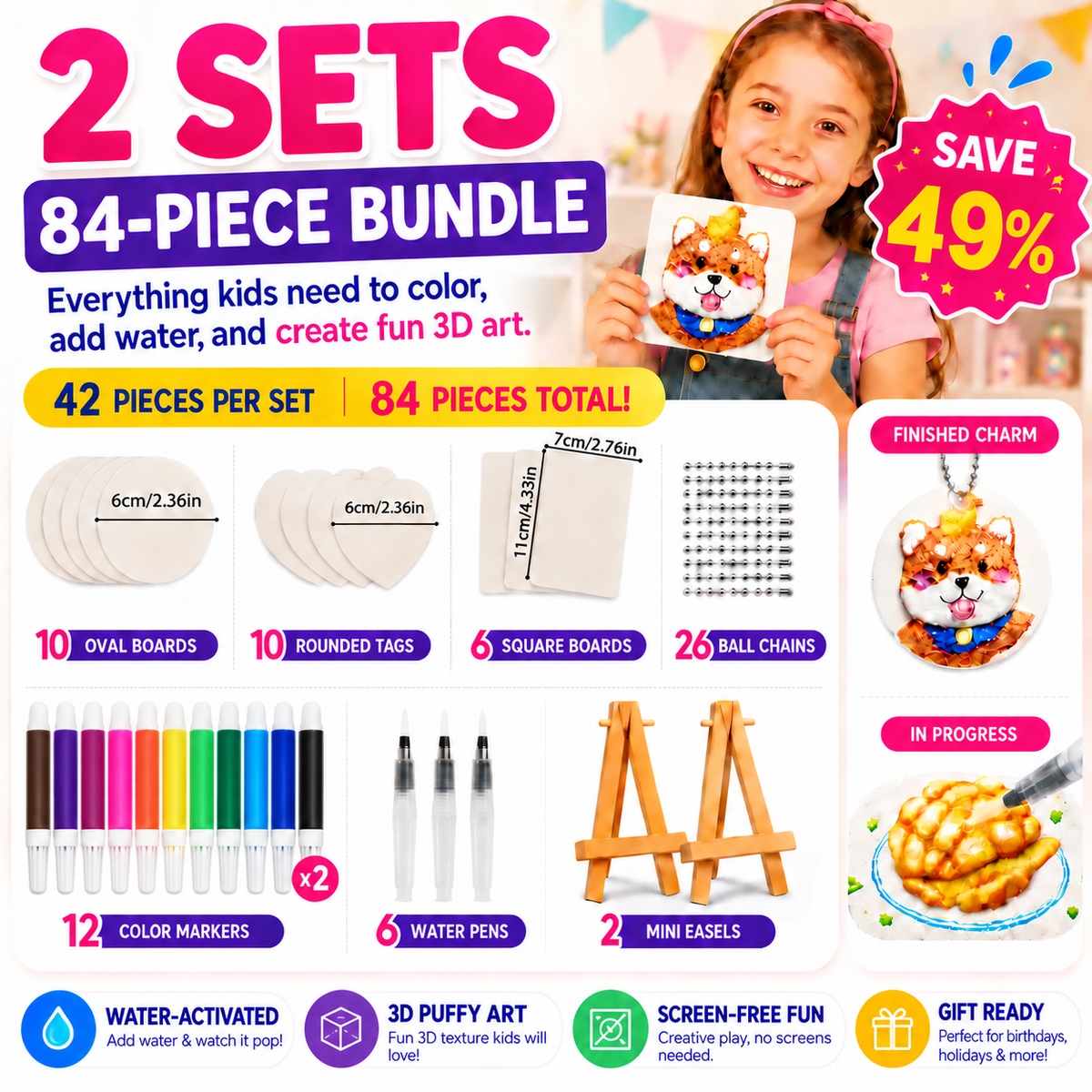 🔥Last Day 69% off🔥3D Puffy Texture Paper- Turn Simple Drawings Into Fun Puffy 3D Art🪄