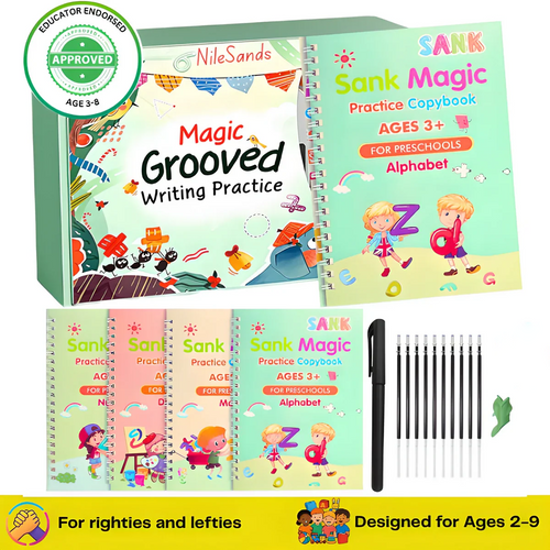 💥LAST DAY SALE 50%OFF📚MagicBook | Kids Practice Copybook Set (4Pcs/Set)