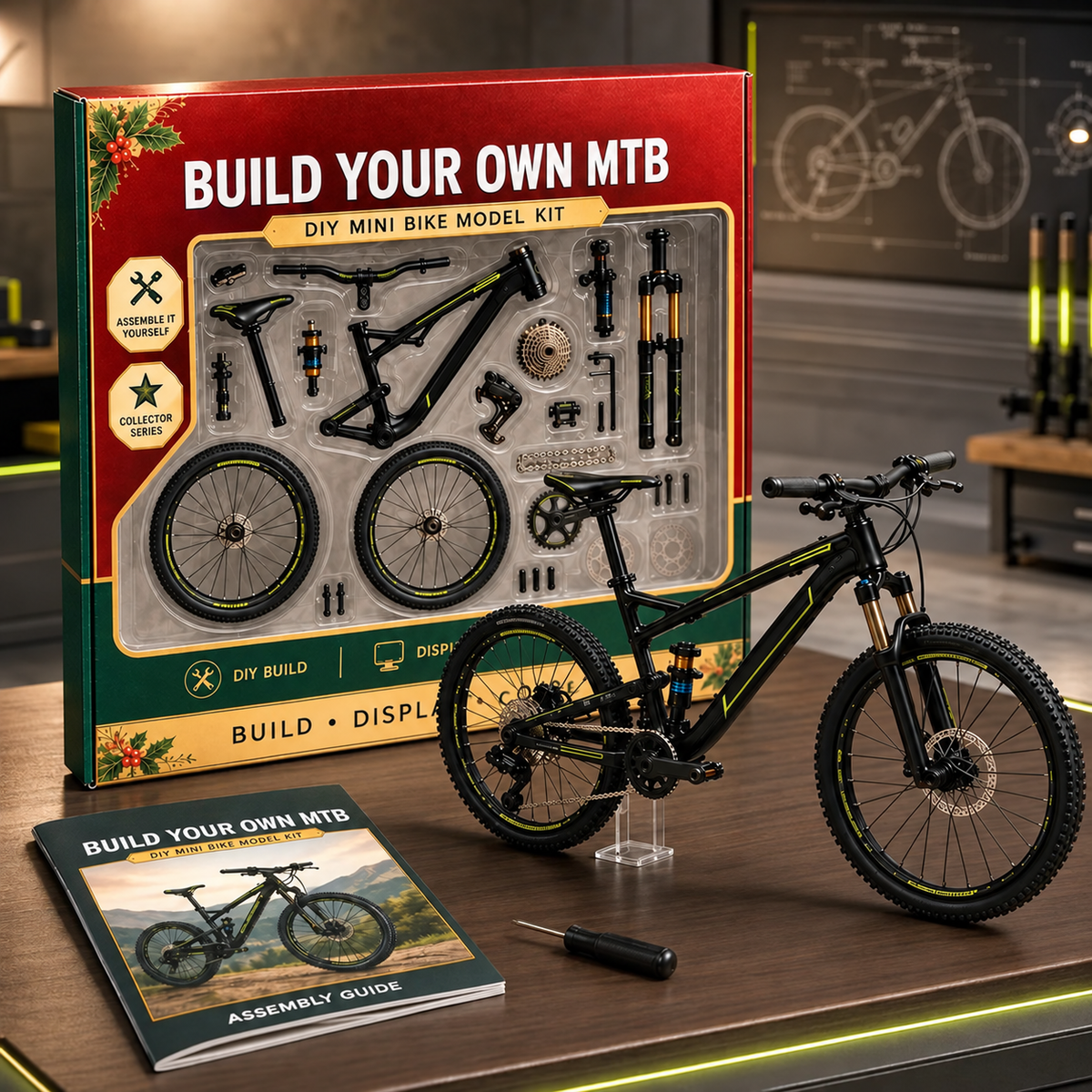 🎁🚲DIY Mountain Bike Model Kit- Build, Display & Collect