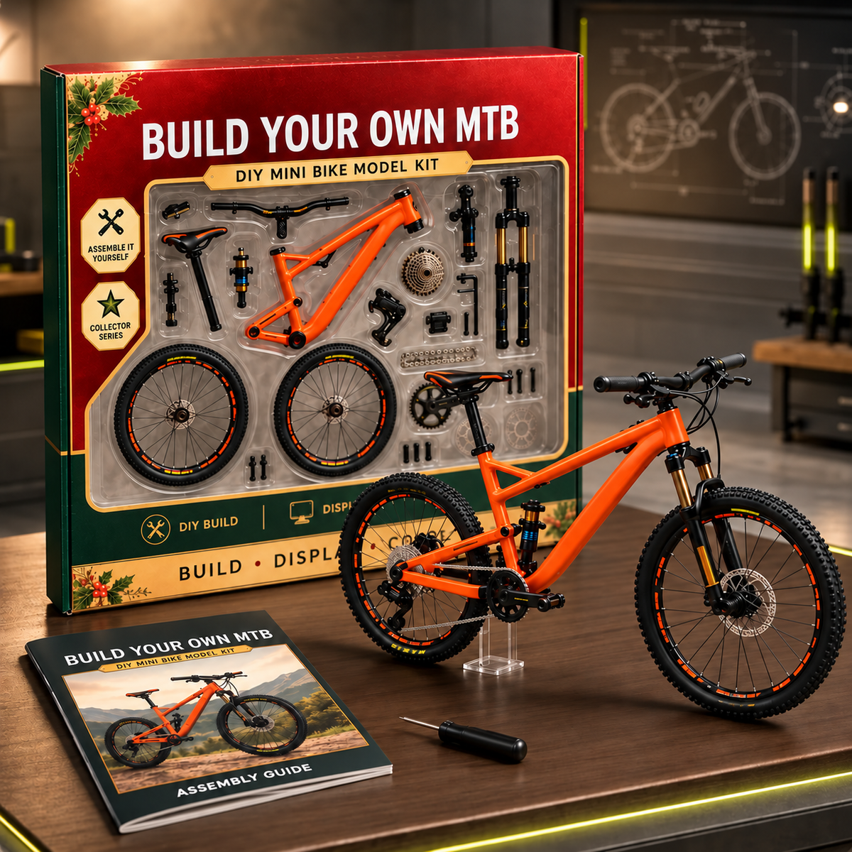 🎁🚲DIY Mountain Bike Model Kit- Build, Display & Collect