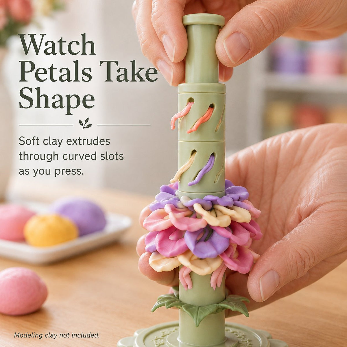 🎁✨👉Modular Clay Bloom Maker with 9 Shaping Sleeves
