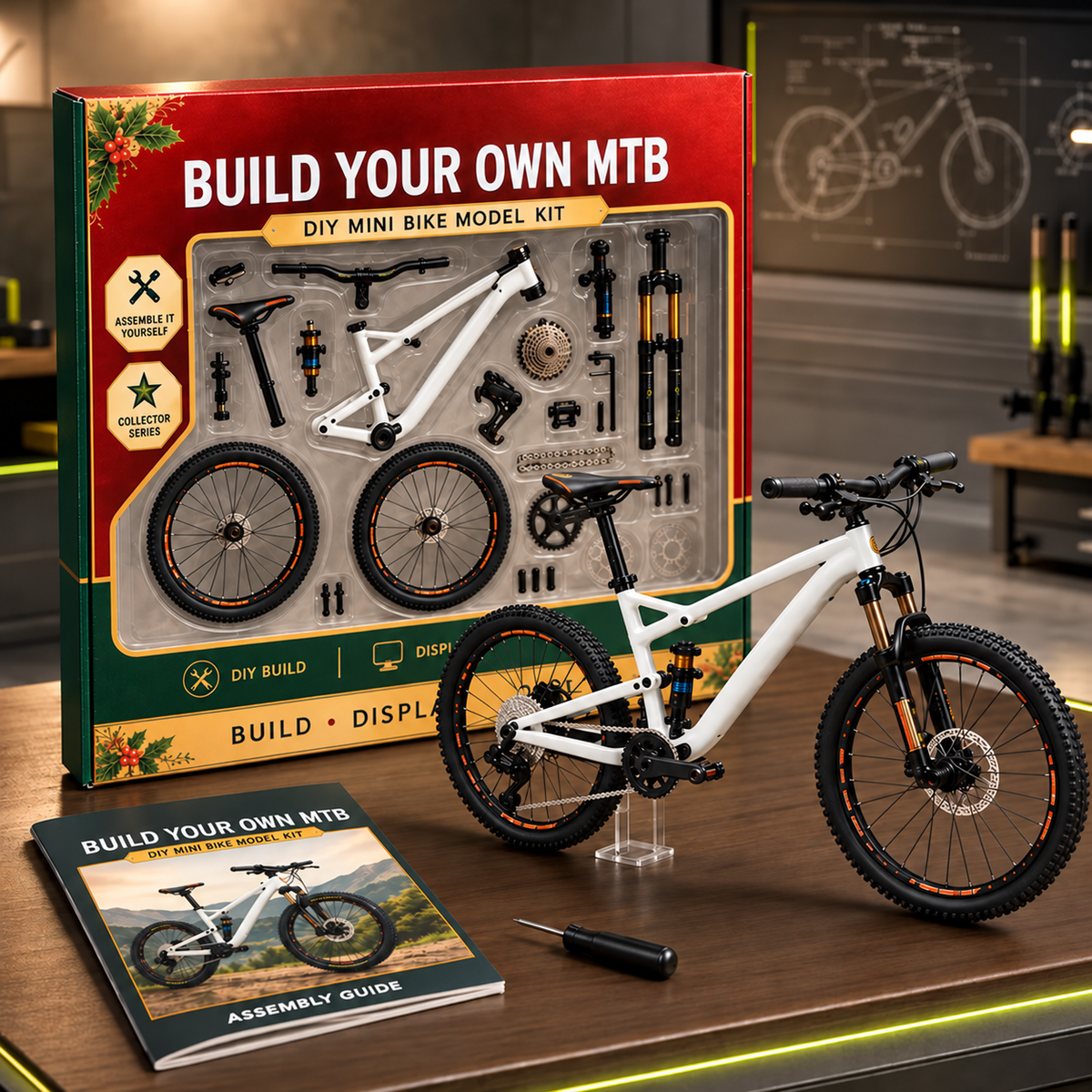 🎁🚲DIY Mountain Bike Model Kit- Build, Display & Collect