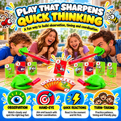 🔥🎁LAST DAY 50% OFF!!Christmas gift💥 2-Player Chameleon Tongue Shooting Game – Face-Off Edition