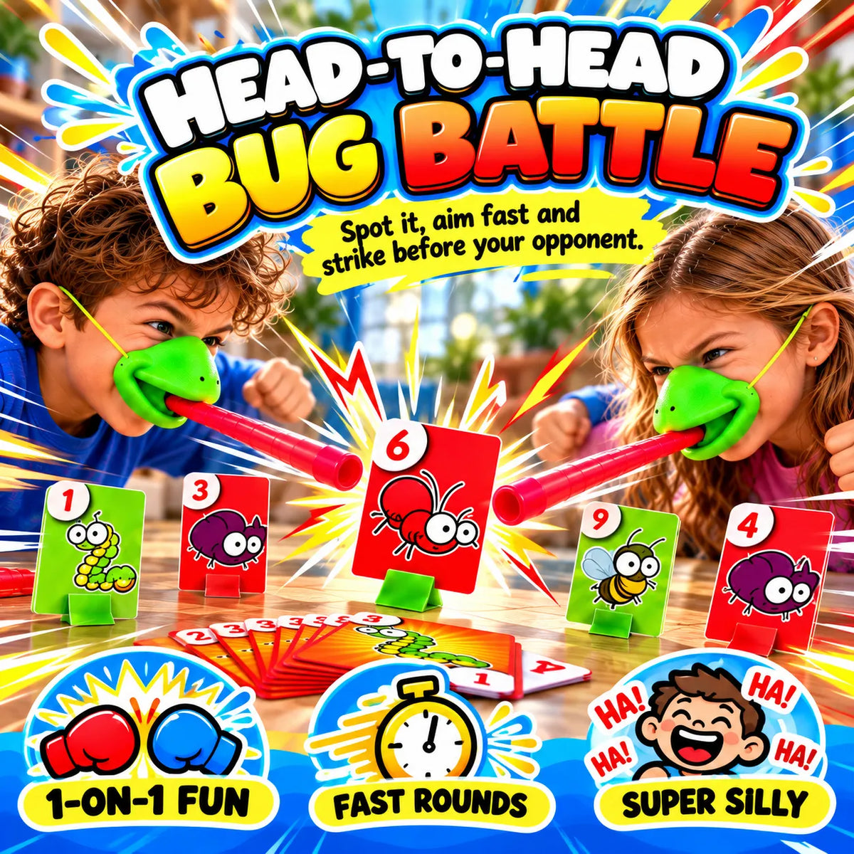 🔥🎁LAST DAY 50% OFF!!Christmas gift💥 2-Player Chameleon Tongue Shooting Game – Face-Off Edition