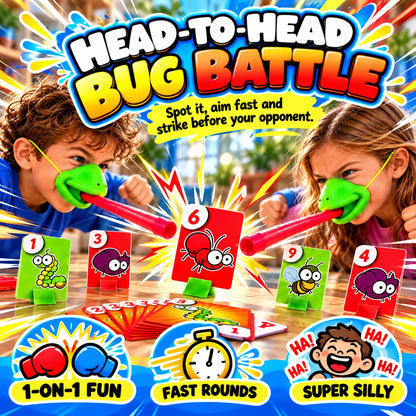 🔥🎁LAST DAY 50% OFF!!Christmas gift💥 2-Player Chameleon Tongue Shooting Game – Face-Off Edition