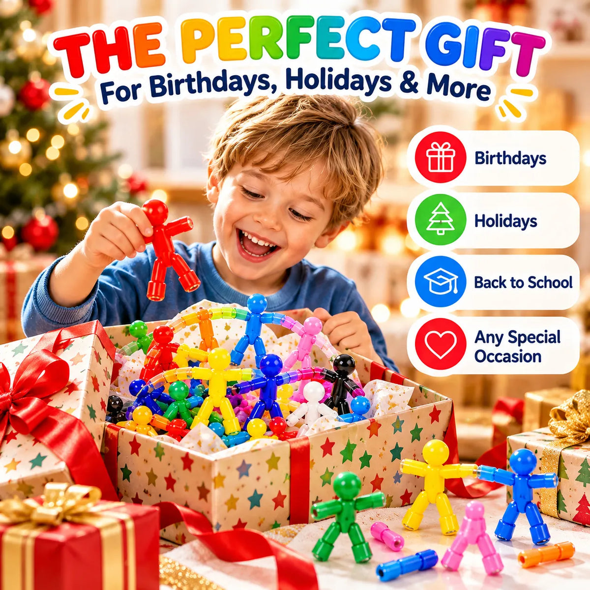 🔥LAST DAY 50% OFF - ✨Unisex Kids' Magnetic Building Set (Set of 10)
