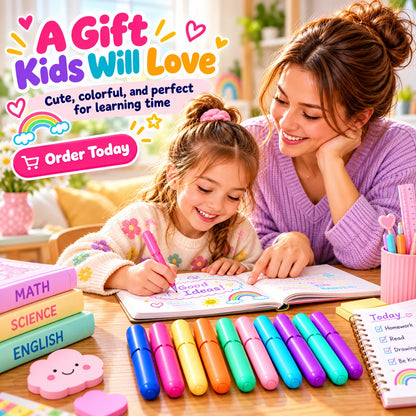 LAST DAY🔥BUY 1 GET 1 FREE ! ✨ 9-Color Erasable Gel Pen Set — Multiple Styles Available