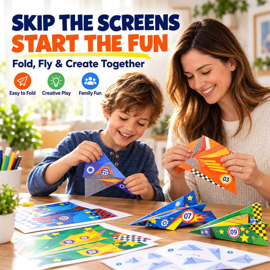 16-Plane Paper Airplane Gift Kit