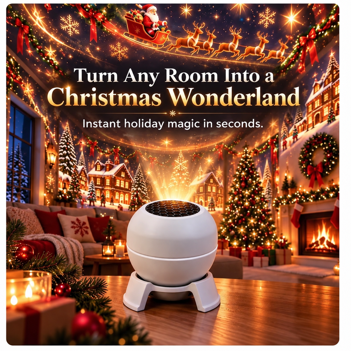 🎄 69% OFF Christmas Magic Projector — Turn Any Room Into a Wonderland in Seconds