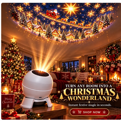 🎄 69% OFF Christmas Magic Projector — Turn Any Room Into a Wonderland in Seconds