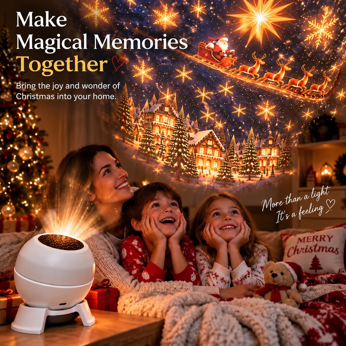 🎄 69% OFF Christmas Magic Projector — Turn Any Room Into a Wonderland in Seconds