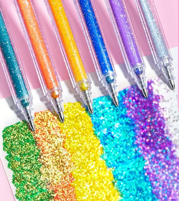 🔥Last Day 50% off🔥Radiant Push-Button Glitter Gel Pen Set🪄